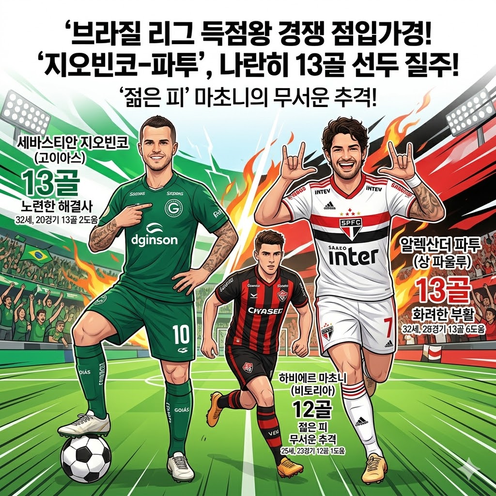 지오빈코 파투 득점 공동 선두 마초니 추격